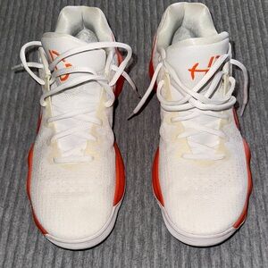 Nike White and Red Athletic Shoes